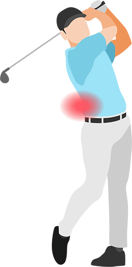 ゴルフをする人