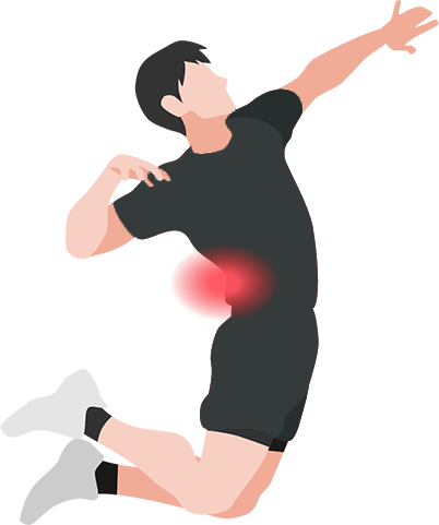 バレーをする人